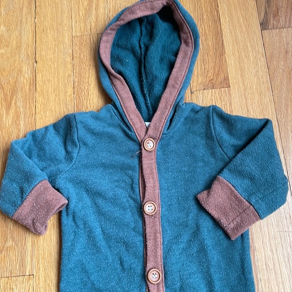 Lulu and Roo hooded button romper - Picture 2 of 2